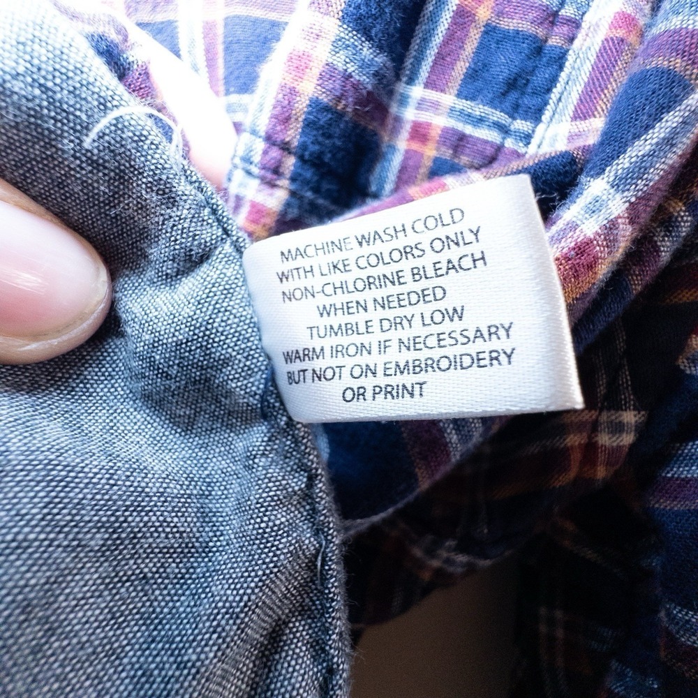 U.S. Polo‎ Assn. XXL Plaid Flannel Shirt Long Sleeve Button Down Casual Gorpcore - Picture 9 of 9